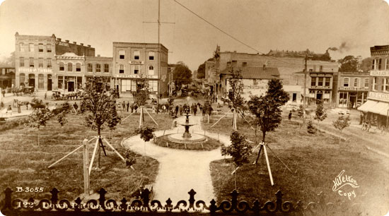 Court Square (Pack Square) circa 1886